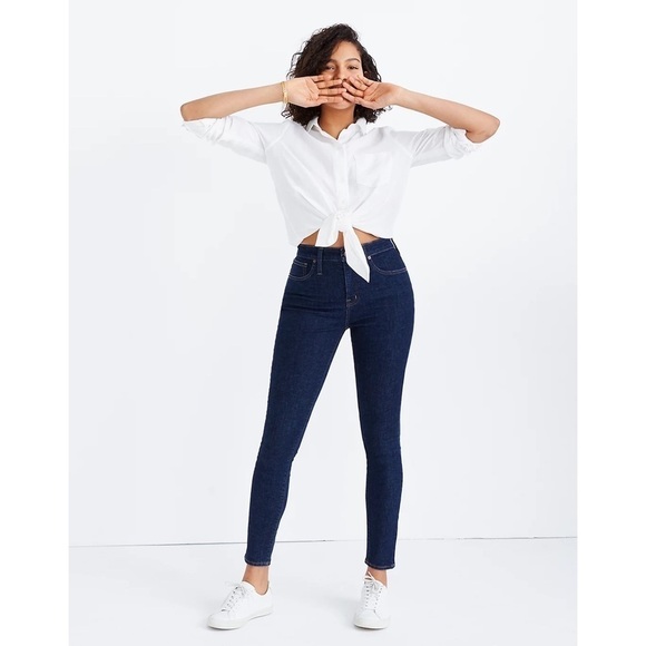 Madewell Curvy High-Rise Skinny Jeans in Lucille Wash Size 25 - Picture 1 of 12